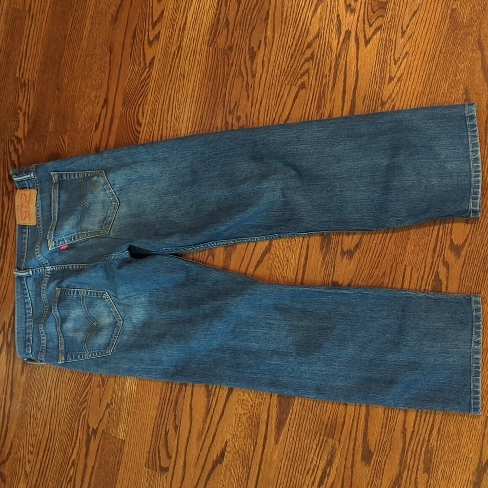 Levi's 505 Blue denim Casual relaxed jeans. W34 L30 - Picture 5 of 8